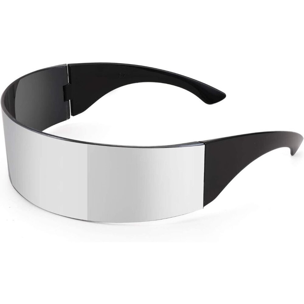 Futuristic Cyber Visor Sunglasses Punk Style UV400 Unisex Cosplay Accessory